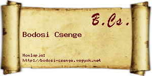 Bodosi Csenge névjegykártya